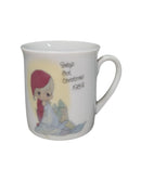 Precious Moments E-6907, Baby's First Christmas Mug- 1984