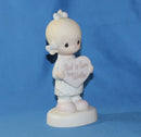Precious Moments: E-7154 God is Love, Dear Valentine | Girl