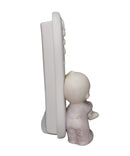 Precious Moments Picture Frame E-7170, Jesus Loves Me Boy Holding Bear