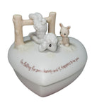 Precious Moments Trinket Box E-9266, I'm Falling for Somebunny, Trinket Box