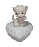 Precious Moments Trinket Box E9283A, Forever Friend- Cat