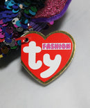 Ty Fashion- Dotty the Rainbow Leopard, Glitter Eyes, Wristlet Purse