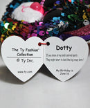 Ty Fashion- Dotty the Rainbow Leopard, Glitter Eyes, Wristlet Purse