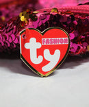 Ty Fashion - Gilda the Flamingo, Glitter Eyes, Flippables Square Backpack