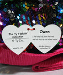 Ty Fashion - Owen the Owl, Glitter Eyes, Flippables Sequin Backpack