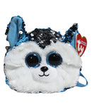 Ty Fashion- Slush the Husky Dog, Glitter Eyes, Wristlet Purse