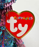 Ty Flippables Sequin Plush - Celeste the Blue & Pink Unicorn