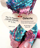 Ty Flippables Sequin Plush - Celeste the Blue & Pink Unicorn