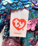 Ty Flippables Sequin Plush - Celeste the Blue & Pink Unicorn