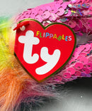 Ty Flippables Sequin Plush - Charmed the Valentine's Day Dog