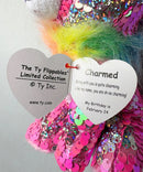 Ty Flippables Sequin Plush - Charmed the Valentine's Day Dog