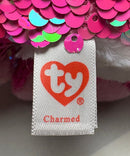 Ty Flippables Sequin Plush - Charmed the Valentine's Day Dog, Medium (11")