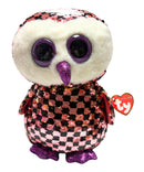 Ty Flippables Sequin Plush - Checks the Owl, Medium (9")