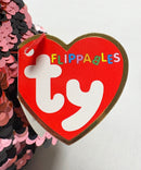 Ty Flippables Sequin Plush - Checks the Owl, Medium (9")