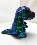 Ty Flippables Sequin Plush - Crunch the Blue Dinosaur, Medium (9")