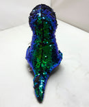 Ty Flippables Sequin Plush - Crunch the Blue Dinosaur, Medium (9")