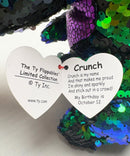 Ty Flippables Sequin Plush - Crunch the Blue Dinosaur, Medium (9")