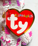 Ty Flippables Sequin Plush - Cupid the Valentine's Day Cat, Medium (10")
