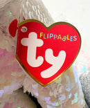 Ty Flippables Sequin Plush - Diamond the White Unicorn, Medium (10")