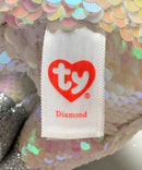 Ty Flippables Sequin Plush - Diamond the White Unicorn, Medium (10")