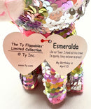 Ty Flippables Sequin Plush - Esmeralda the Cat, France Exclusive
