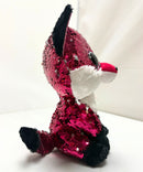 Ty Flippables Sequin Plush - Jewel the Pink Fox, Medium (10")
