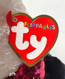 Ty Flippables Sequin Plush - Jewel the Pink Fox, Medium (10")