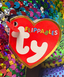 Ty Flippables Sequin Plush - Karma the Rainbow chameleon, Medium (13")