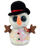 Ty Flippables Sequin Plush - Melty(medium) the Snowman, Medium, Glitter Eyes, Christmas, Winter, Medium size