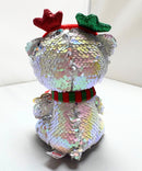 Ty Flippables Sequin Plush - Mistletoe the Christmas Polar bear