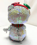 Ty Flippables Sequin Plush - Mistletoe the Christmas Polar bear, Medium (10")