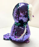 Ty Flippables Sequin Plush - Moonlight the Purple Owl, Medium (9")