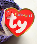 Ty Flippables Sequin Plush - Moonlight the Purple Owl, Medium (9")