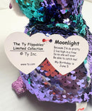 Ty Flippables Sequin Plush - Moonlight the Purple Owl, Medium (9")