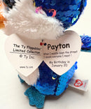 Ty Flippables Sequin Plush - Payton the Blue Penguin