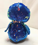 Ty Flippables Sequin Plush - Payton the Blue Penguin, Medium (9")
