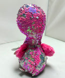 Ty Flippables Sequin Plush - Pinky the Flamingo, Medium (10")