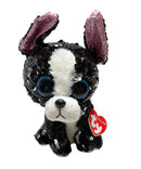 Ty Flippables Sequin Plush - Portia the Boston terrier