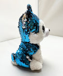 Ty Flippables Sequin Plush - Slush the Blue Husky