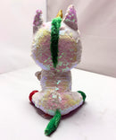Ty Flippables Sequin Plush - Stardust the Christmas Unicorn, Medium (9")