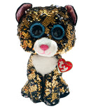 Ty Flippables Sequin Plush - Sterling the Leopard, Medium (10")