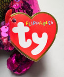 Ty Flippables Sequin Plush - Stompy the Pink Dinosaur
