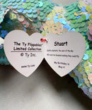 Ty Flippables Sequin Plush - Stuart the Blue Elephant