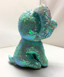 Ty Flippables Sequin Plush - Stuart the Blue Elephant, Medium (10")