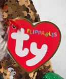 Ty Flippables Sequin Plush - Tegan the Christmas Reindeer, Medium (11")