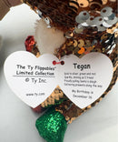 Ty Flippables Sequin Plush - Tegan the Christmas Reindeer, Medium (11")