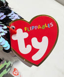 Ty Flippables Sequin Plush - Topper the Owl, Medium (9")