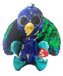 Ty Flippables Sequin Plush - Tyson the Peacock, Medium (9")