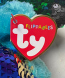Ty Flippables Sequin Plush - Tyson the Peacock, Medium (9")