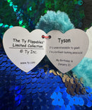 Ty Flippables Sequin Plush - Tyson the Peacock, Medium (9")